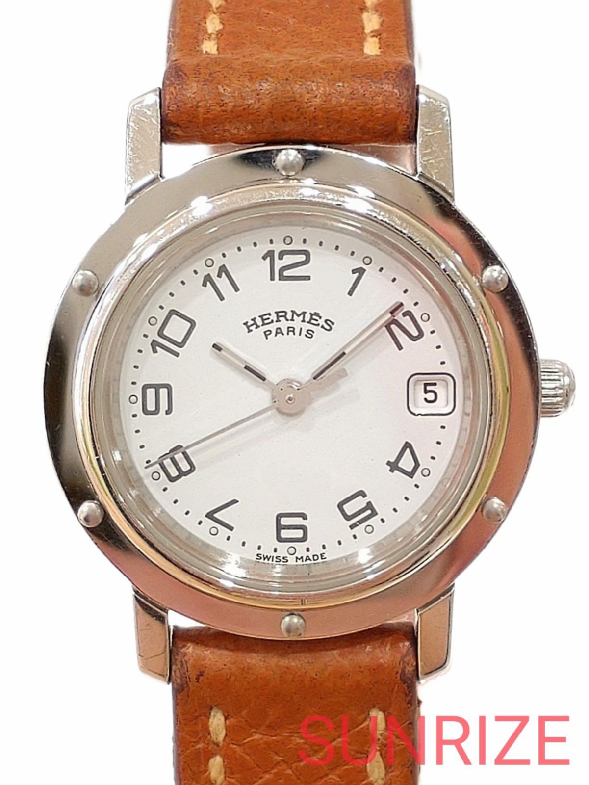 HERMES エルメス クリッパー CL4.210 レディースウォッチ S773