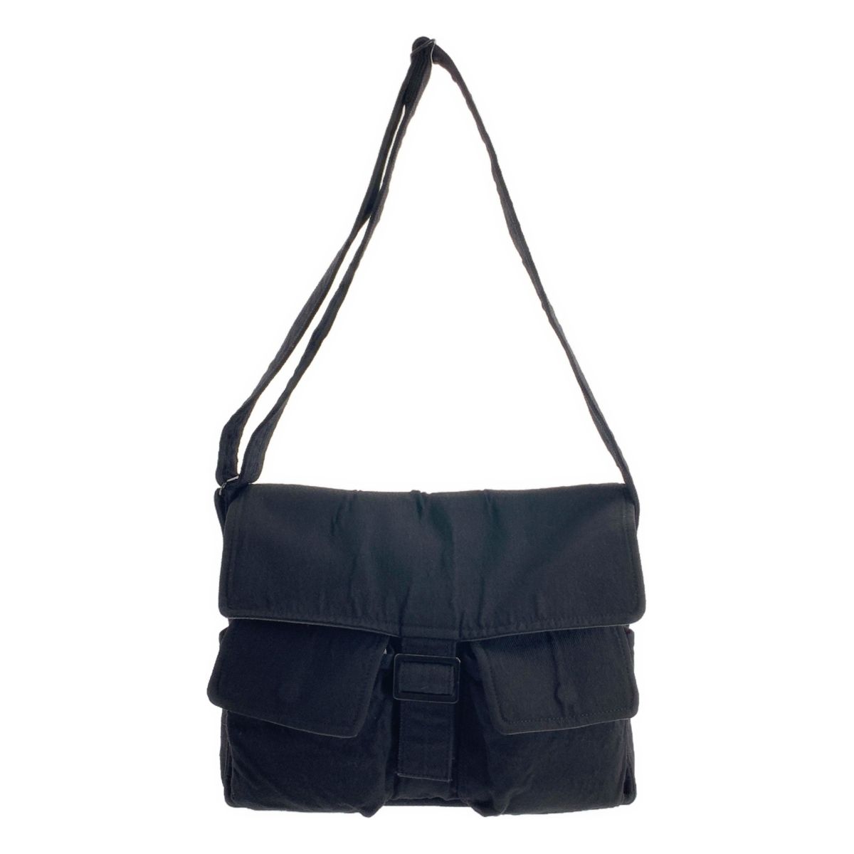 tricot COMME des GARCONS トリココムデギャルソン ウール ツイル メッセンジャーバッグ ブラック メンズ