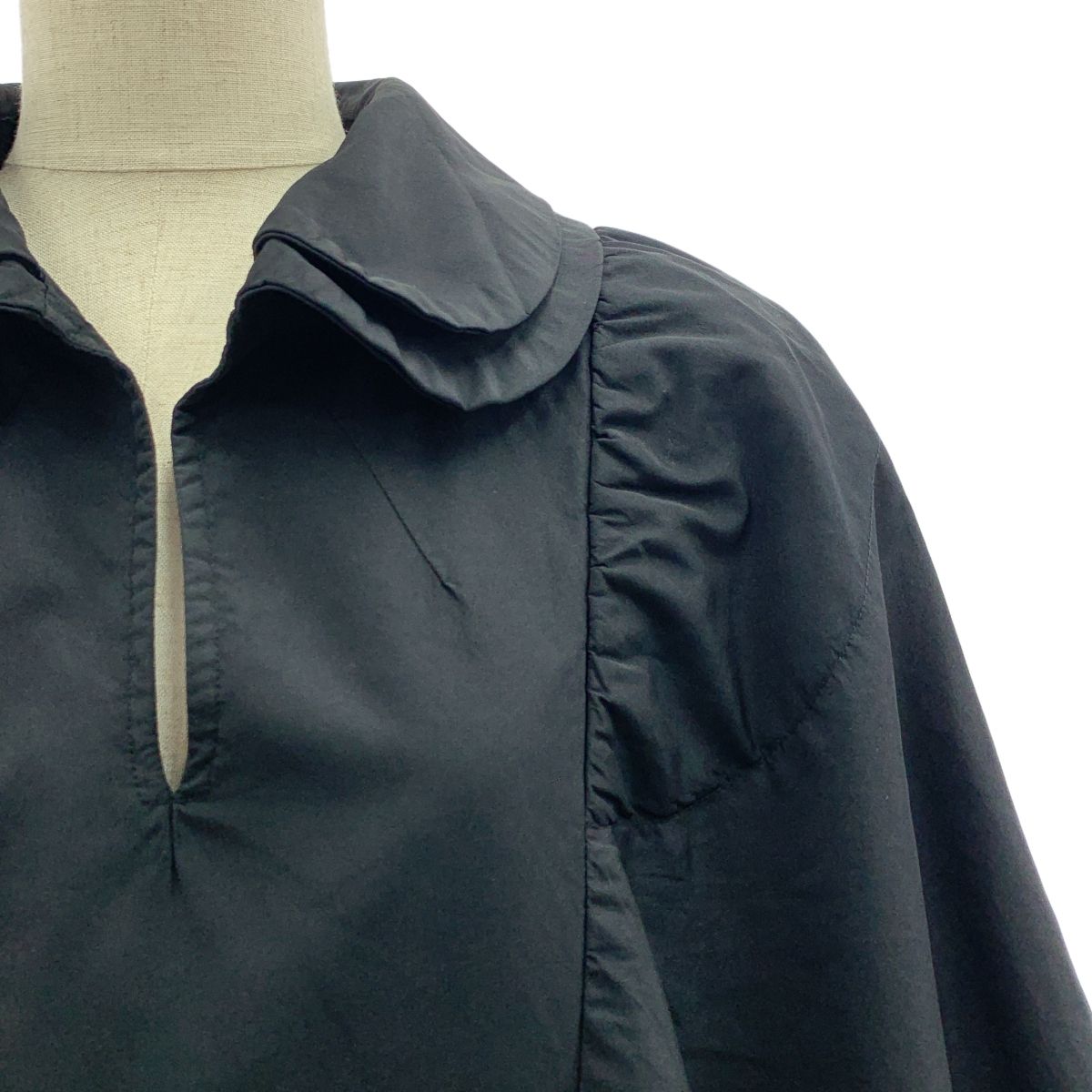 COMME des GARCONS コムデギャルソン 2015AW ダブルラウンド ボリュームスリーブ ワンピース M ブラック レディース