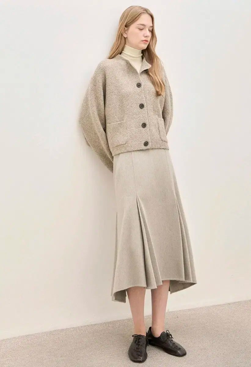 The HANDSOME the CASHMERE ハンドメイド スカート 66サイズ