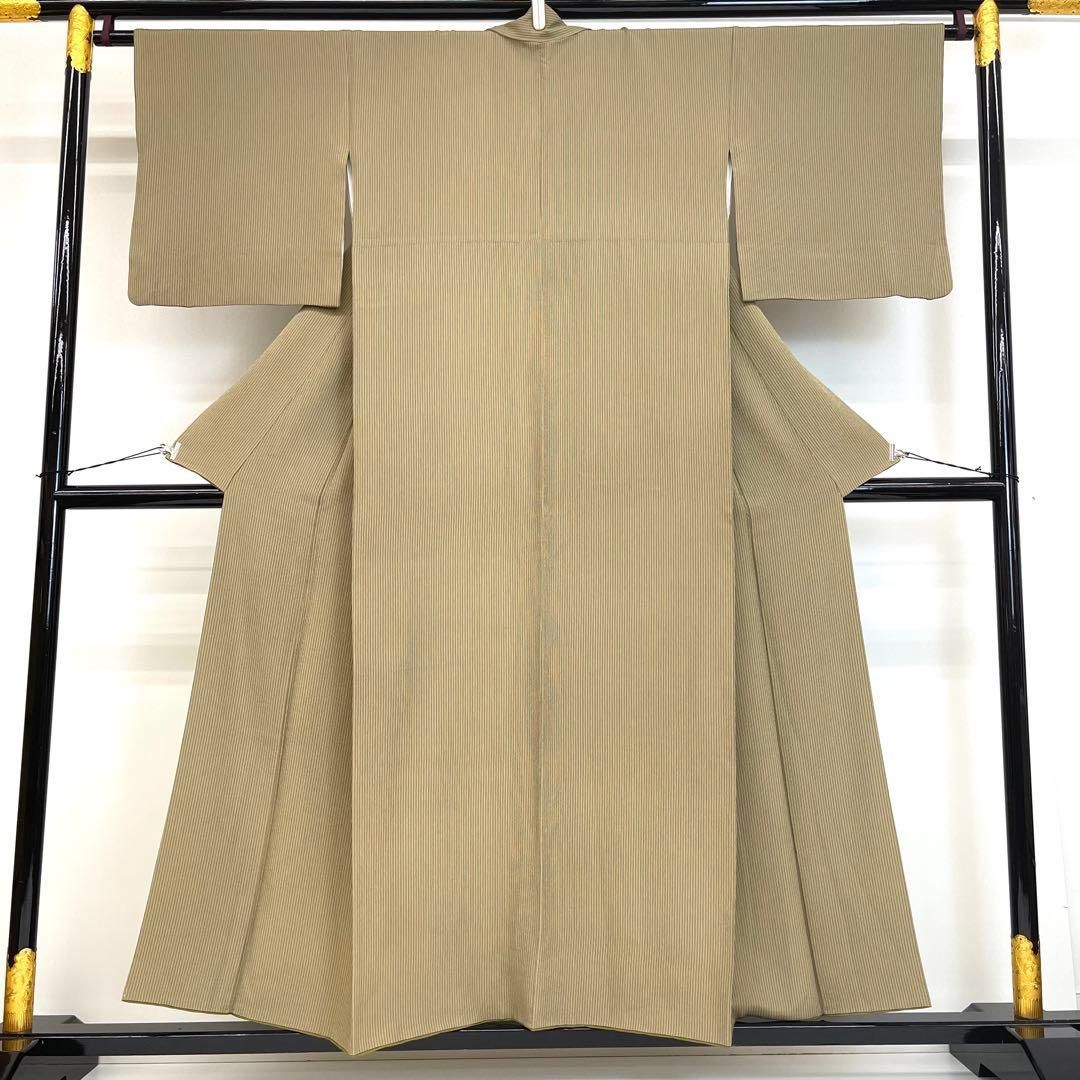 着物と帯 時流 K25781ts 正絹 小紋 トールサイズ 縦縞