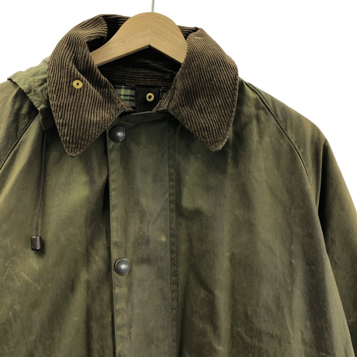 Barbour バブアー 1980s Gamefair ゲームフェア フード付き ジャケット カーキ メンズ