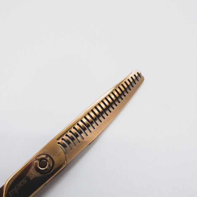  ルミエールLUMIERE 両櫛 5スリット 24目 オフセット シザー セニング 美容ハサミ すきばさみ 美容師 理容師 約35 右利き 6インチ sc 956 セニングシザー(すきバサミ) 散髪用品