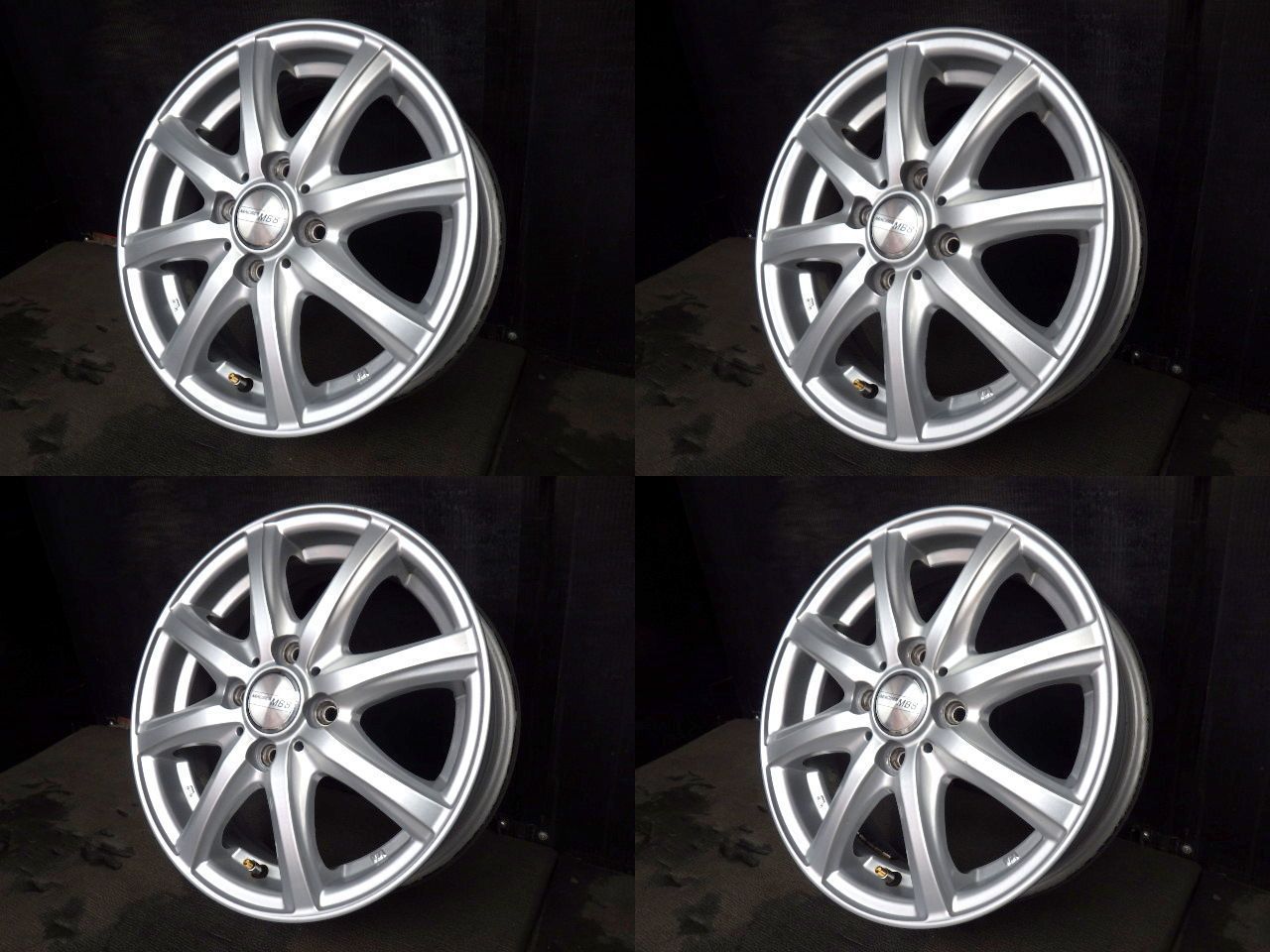 3023 J MACBES MB8 ホイール 14x4.5J 4穴 PCD100 45 4本