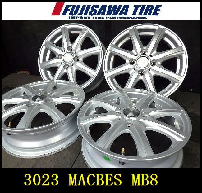 3023 J MACBES MB8 ホイール 14x4.5J 4穴 PCD100 45 4本
