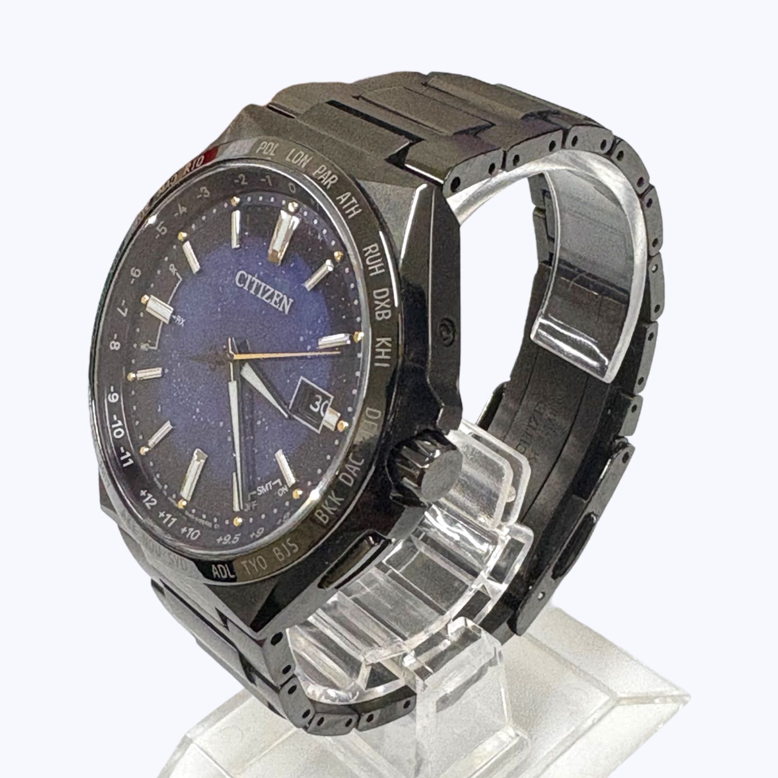 CITIZEN シチズン CB 0219 50 L アテッサ コズミックブルー チタニウム技術50周年記念 世界 2200本