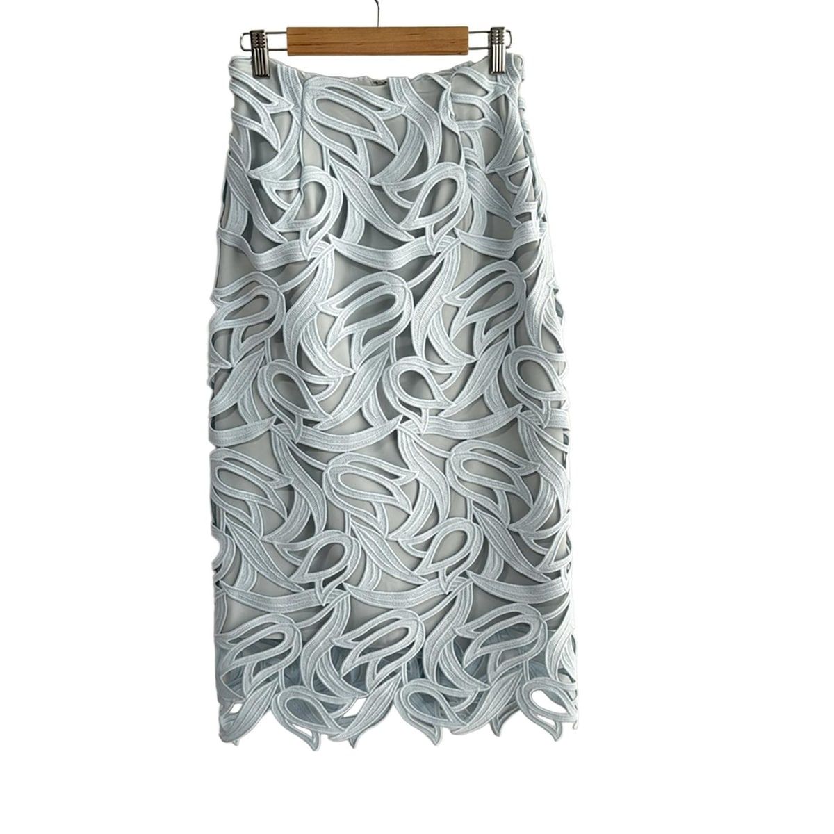 CELFORD セルフォード ロングスカート サイズ36 S レディース - ライトブルー レース