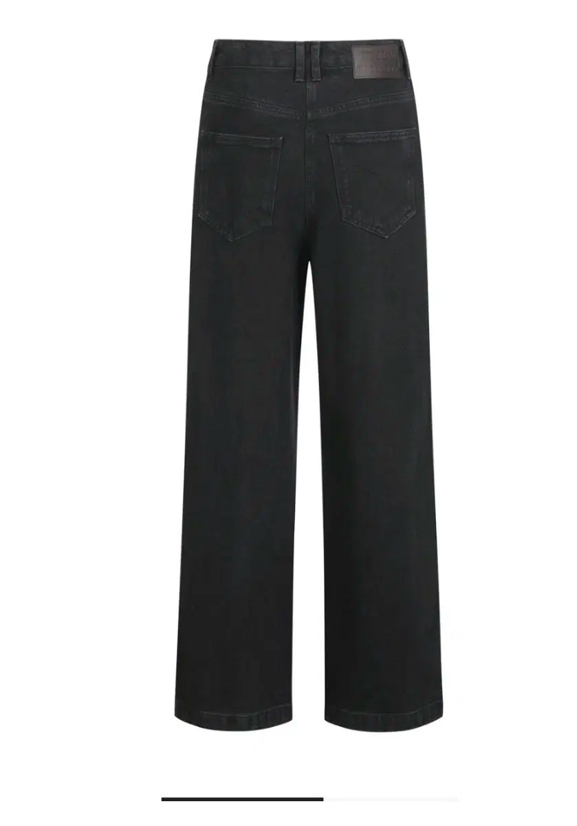 ラッキーシュエトゥ ブラック ワイド デニム パンツ