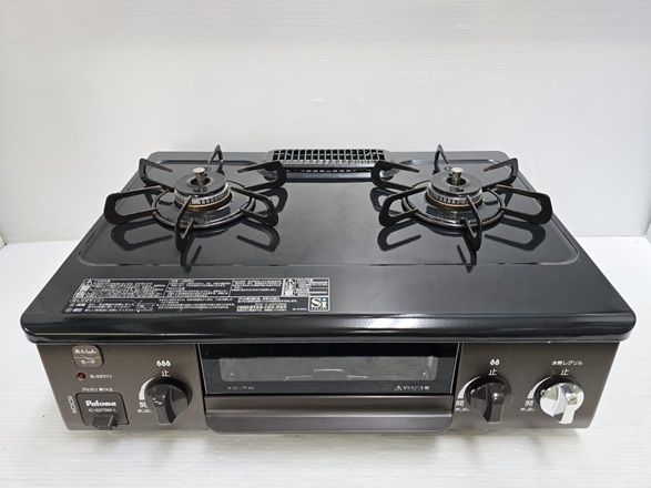 品 パロマ Paloma ガスコンロ ガステーブル LPガス プロパンガス 左強火力 水無片面焼グリル IC-S37BM-L 〇YR-19504〇