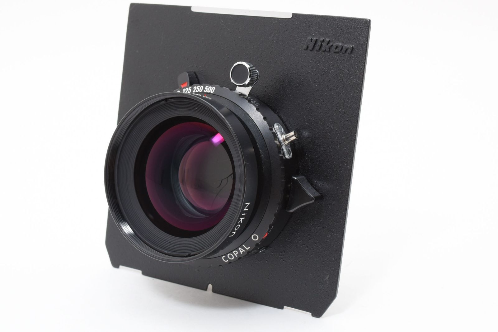 Nikon NIKKOR W 150 mm F 5 6 大判レンズ COPAL 0 シャッター付 ボード付 光学 動作良好 ニコン 4 x 5対応 大判撮影用レンズ