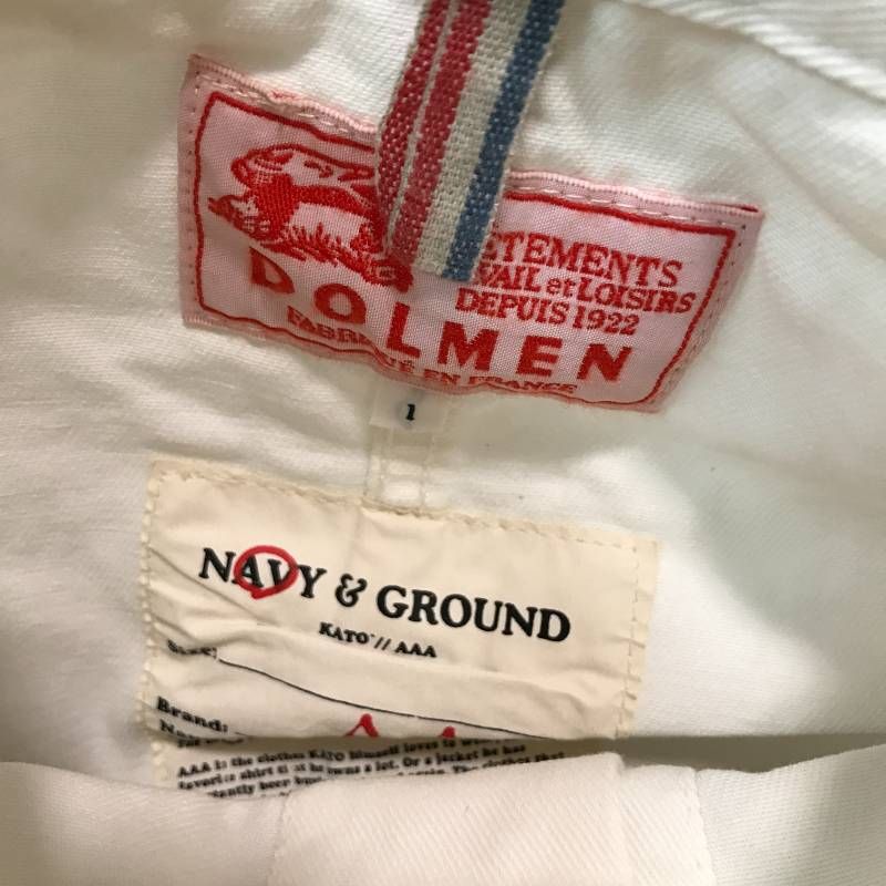 タ KATO AAA DOLMEN ワークジャケット フランス製 ホワイト 1 KANDAIZUMI_COM