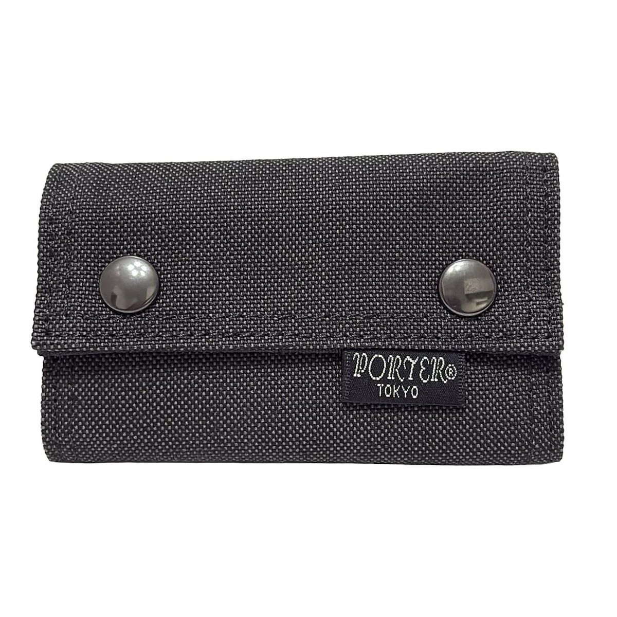PORTER 吉田 ポーター キーケース - 黒×ダークグレー 6連フック
