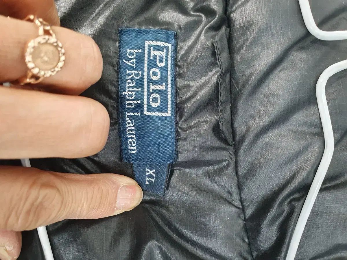 ポロ ラルフローレン ダウン ベスト ロゴパッチ パファー ブラック xl