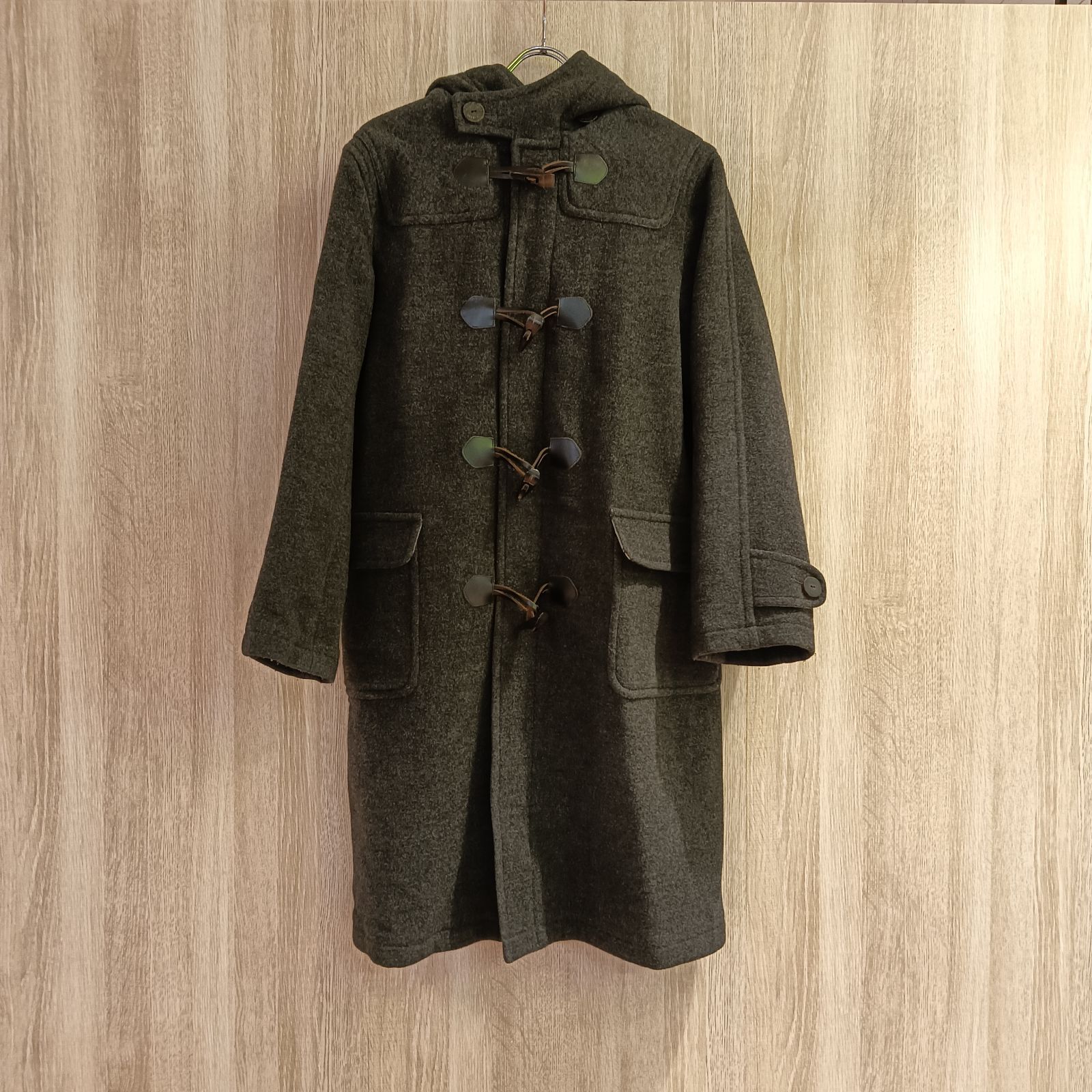 Burberry duffelcoat ダッフルコート バーバリーグレー色 サイズ160A キッズ チェック柄
