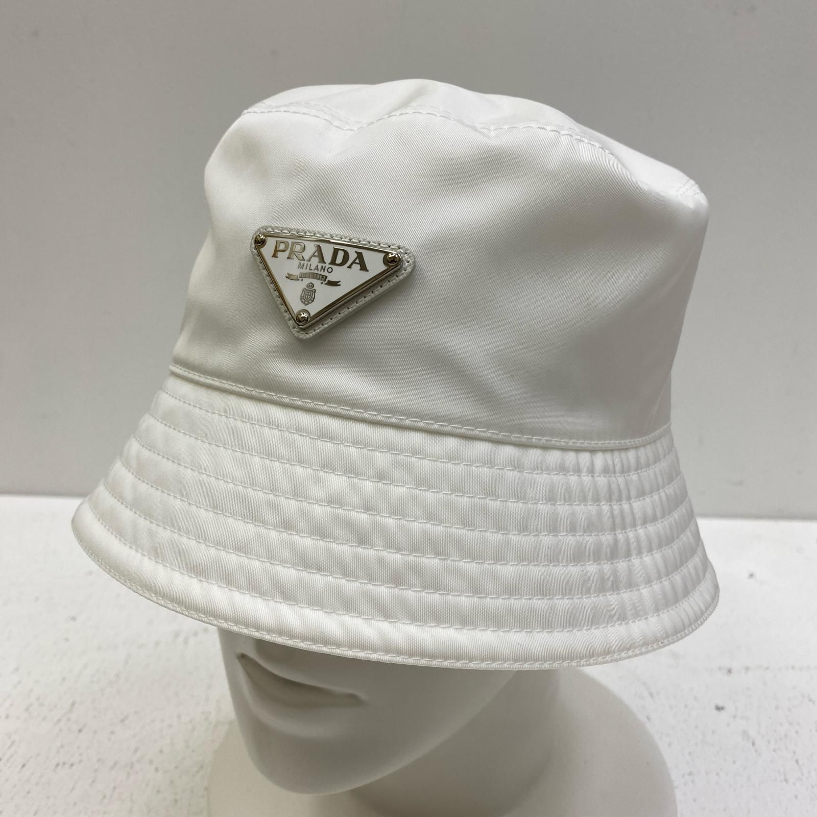 PRADA プラダ ハット トライアングルバケットハット 1 HC 137 リナイロン 135