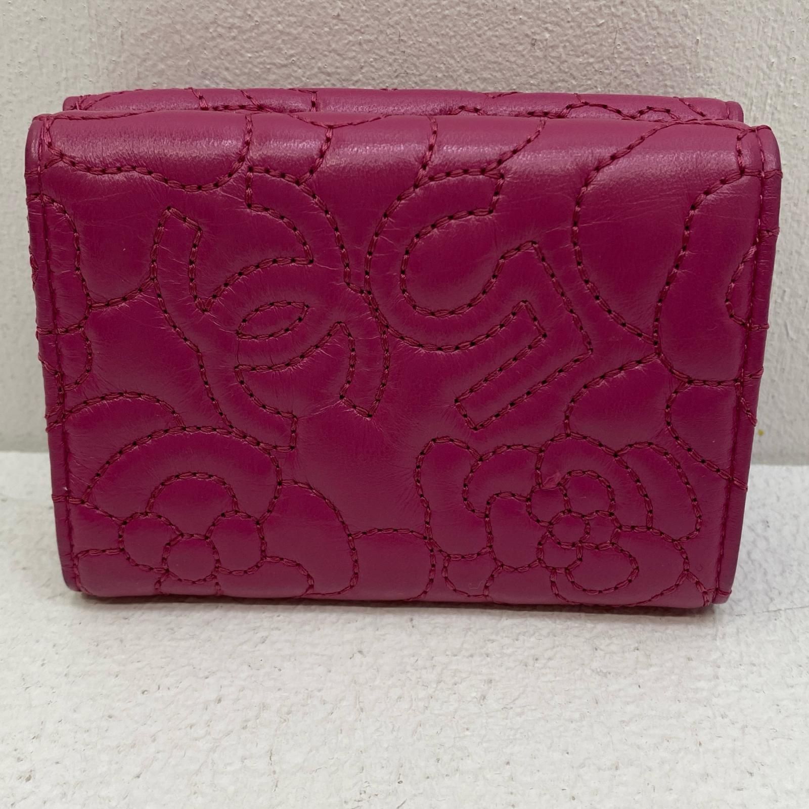 加古川店 CHANEL シャネル 三つ折り財布 アイコンステッチ スモールウォレット A70615 135