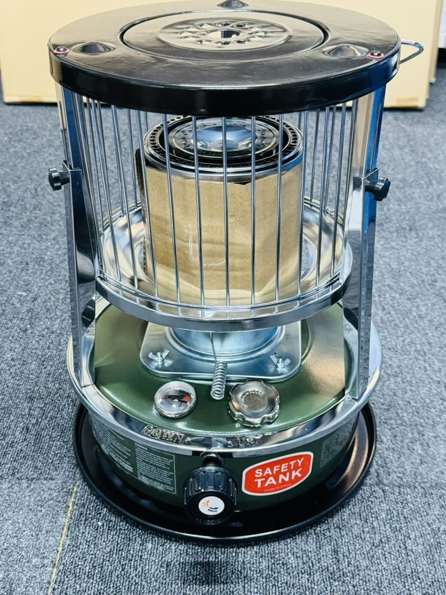 石油ストーブ 360°対流型加熱 灯油ストーブ 電源不要 ストーブランプ 急速加熱 調節 な炎付き 360°高速暖房 タンク容量4.5L qd1109