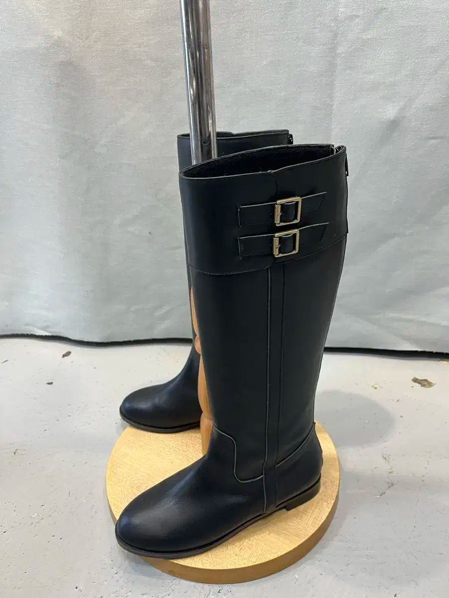 総丈39SSAKO レディース ロングブーツ 240 ブラック