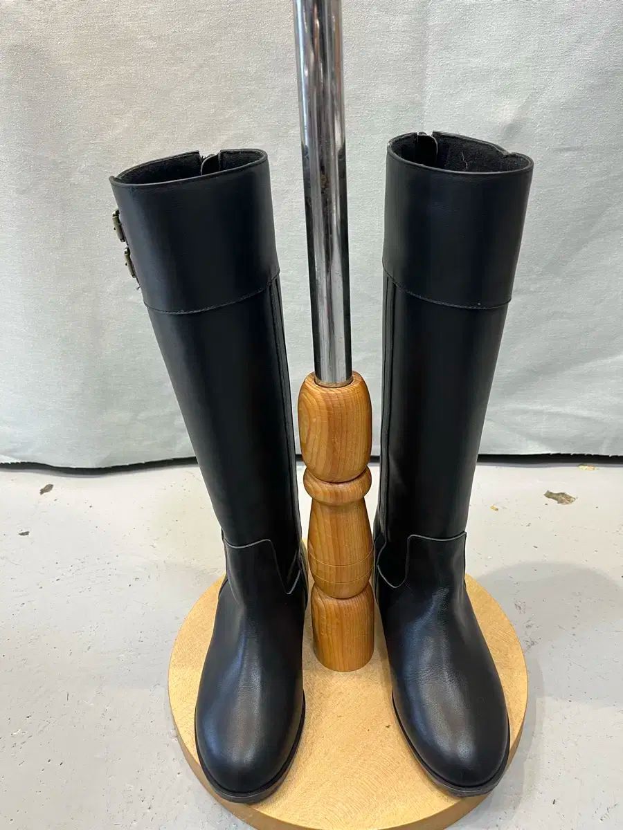 総丈39SSAKO レディース ロングブーツ 240 ブラック