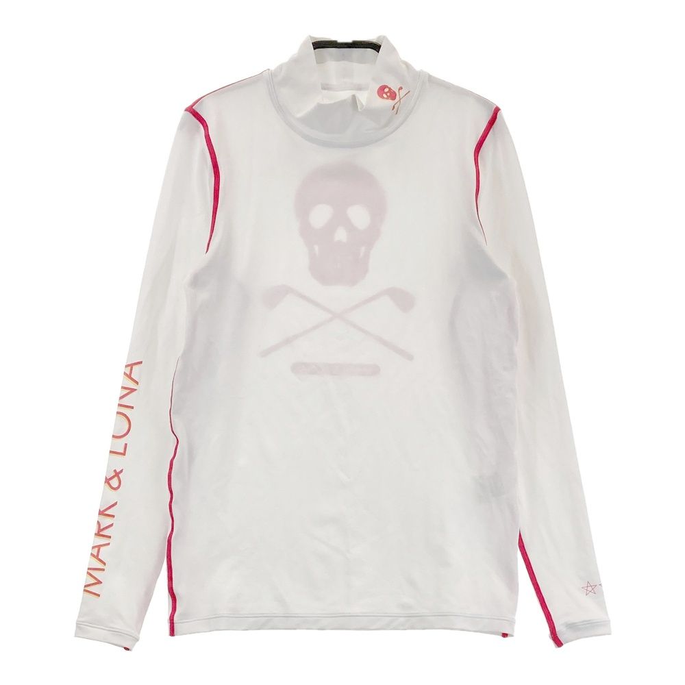 サイズ S MARK-LONA マークアンドロナ ハイネック長袖インナーTシャツ ホワイト系 240101546321 ゴルフウェア レディース ストスト