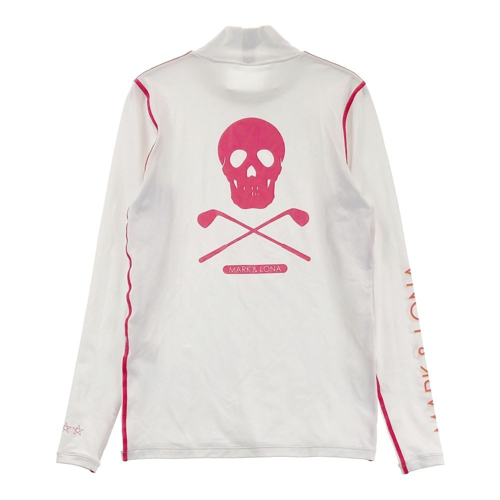 サイズ S MARK-LONA マークアンドロナ ハイネック長袖インナーTシャツ ホワイト系 240101546321 ゴルフウェア レディース ストスト