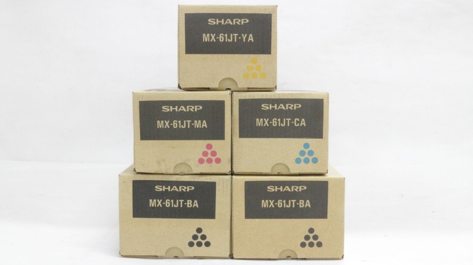 シャープ 純正 トナー MX-61JT 4色5本 シアン マゼンタ イエロー ブラック SHARP ITO4DR0O1274-D-F24-byebye