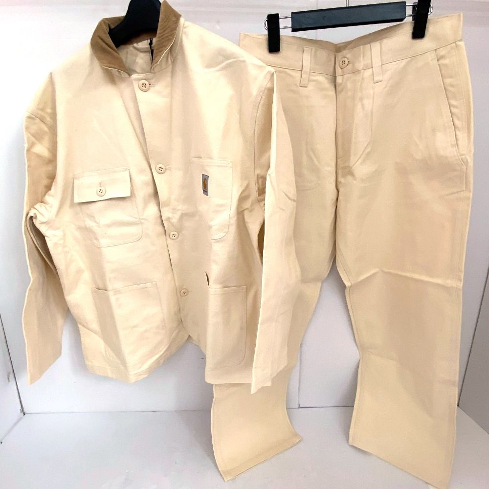 03w21833 CarHartt カーハート × Kunichi Nomura クンイチ ノムラ × TRIPSTER トリップスター セットアップ アイボリー サイズM メンズ ジャケット ミシガンブレザー チノパン A221063 A221062