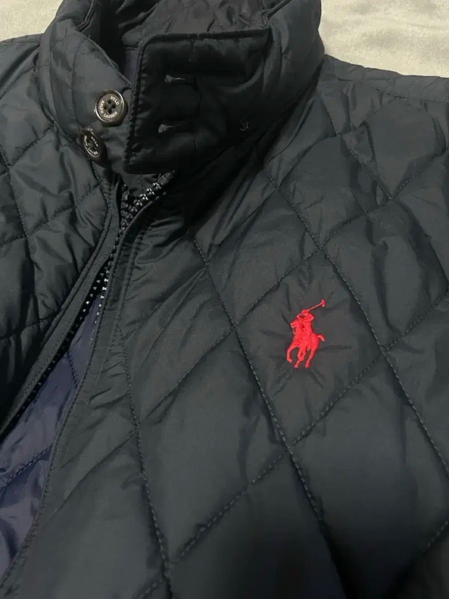 ポロ キルティングダウン ネイビー L