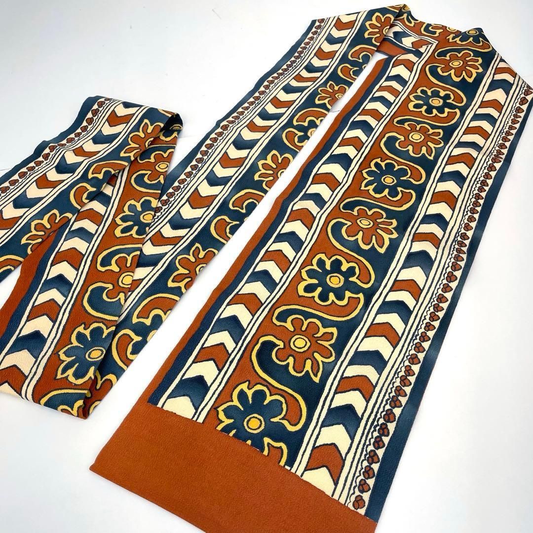 着物と帯 時流 N25754s 正絹 九寸名古屋帯 ちりめん 染帯全通