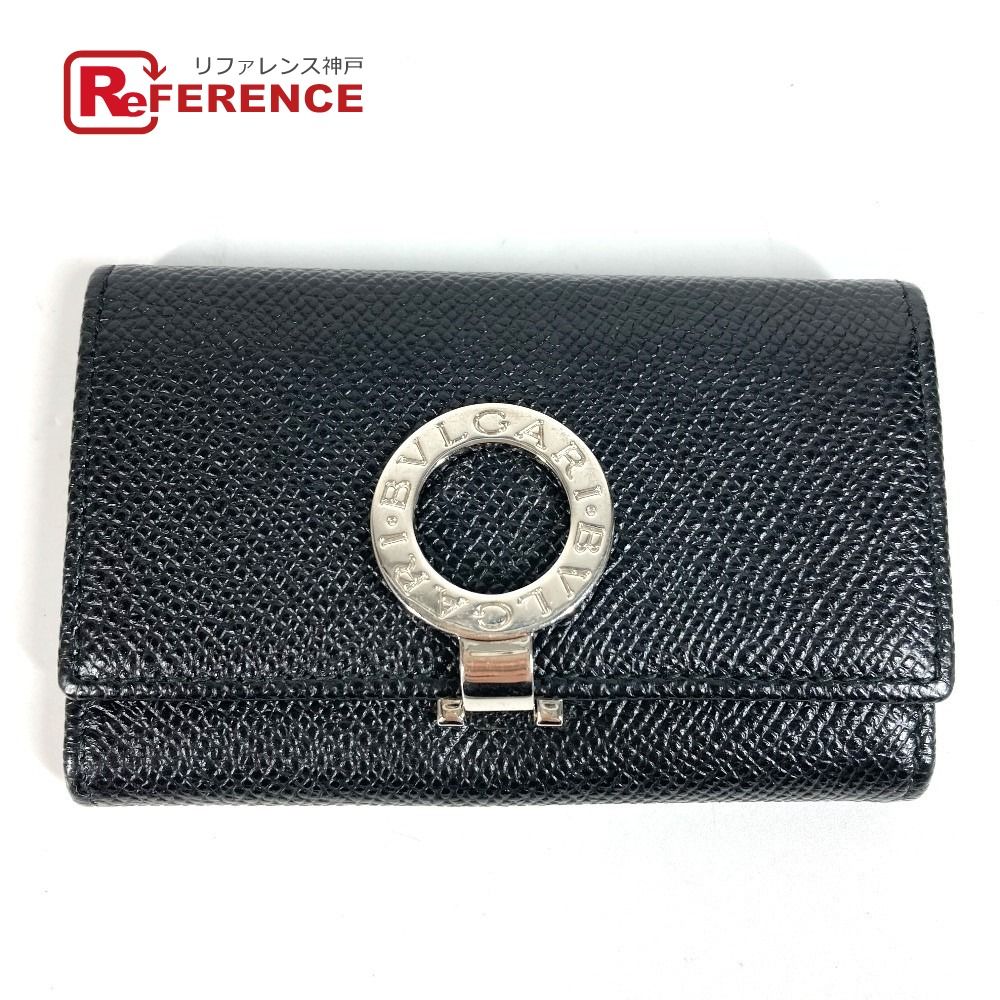 BVLGARI ブルガリ キーケース ブルガリブルガリ ロゴ レザー ブラック