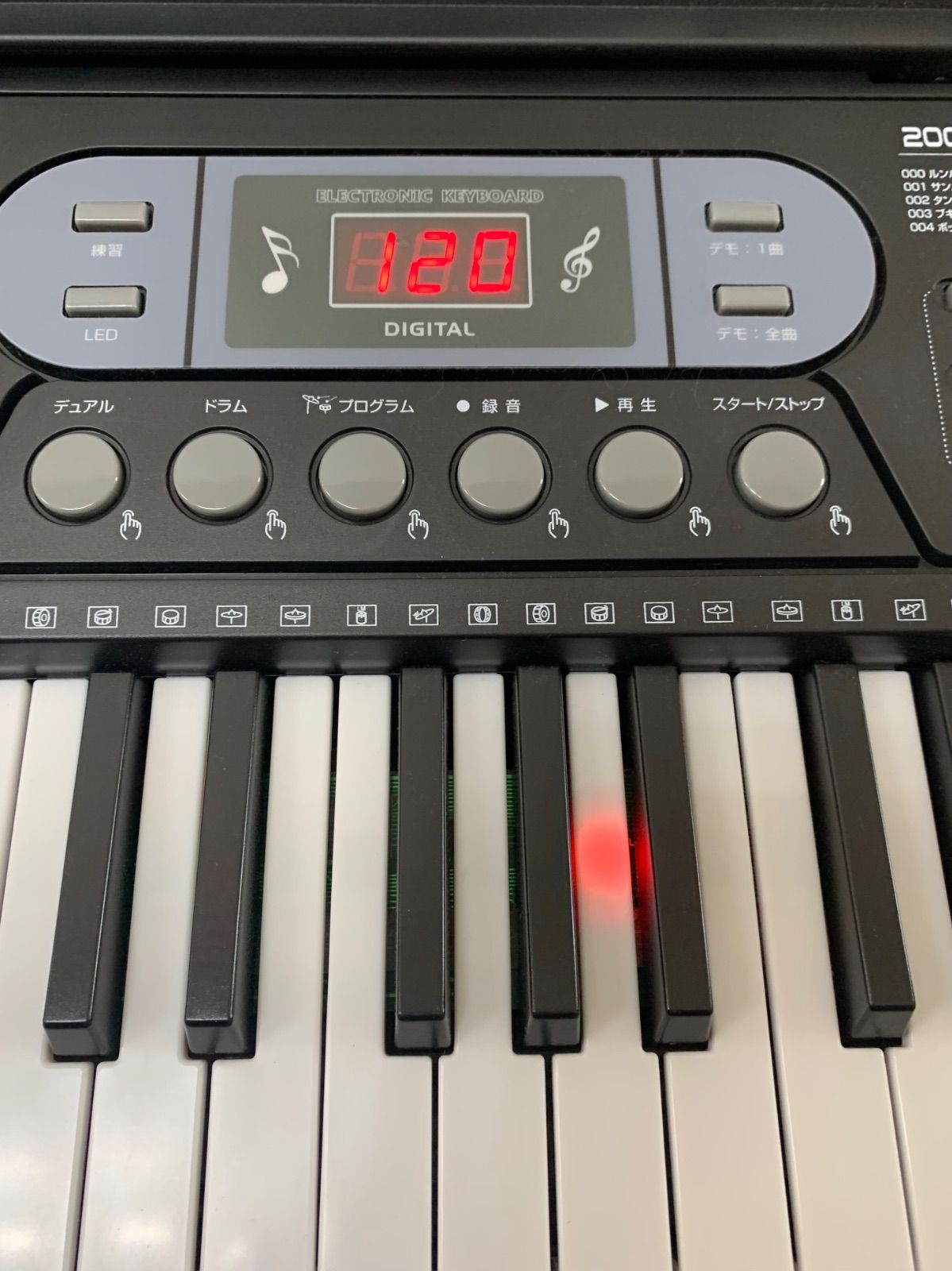 電子ピアノ クマザキエイム キーボード KB-61K ガイド機能付き C939