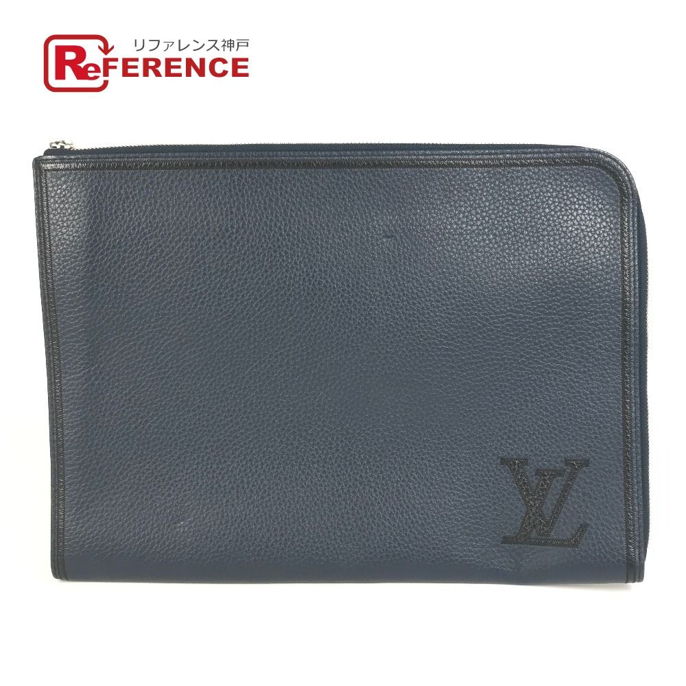 LOUIS VUITTON ルイヴィトン クラッチバッグ ポシェットジュールGM M68235 トリヨンレザー ネイビー