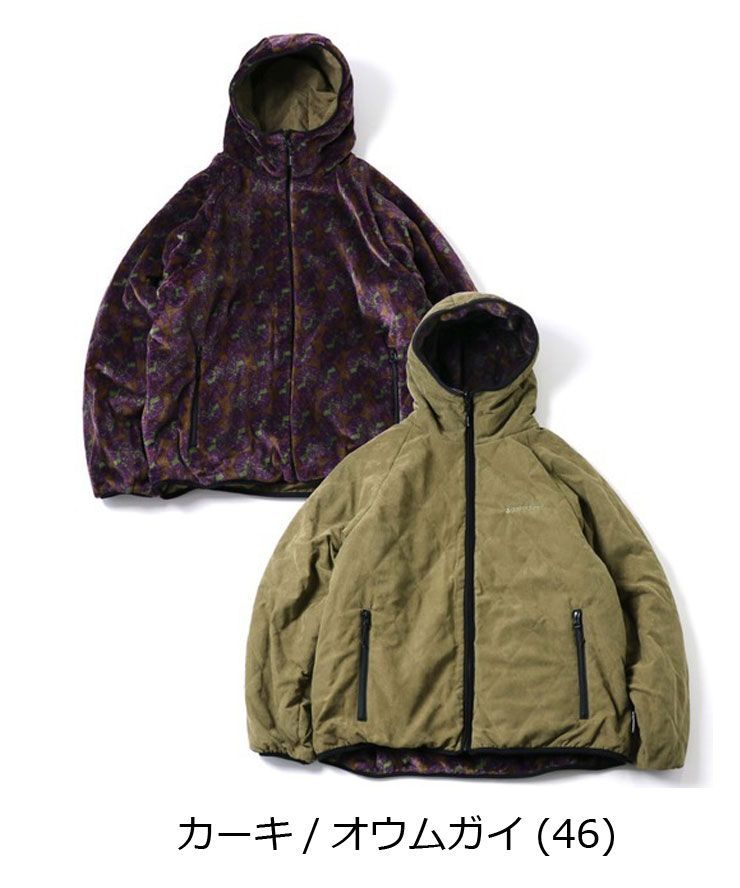 gym master ジムマスター キルト×ボア リバーシブルフードジャケット カーキ オウムガイ m l xl G621751 メンズ レディース 秋冬