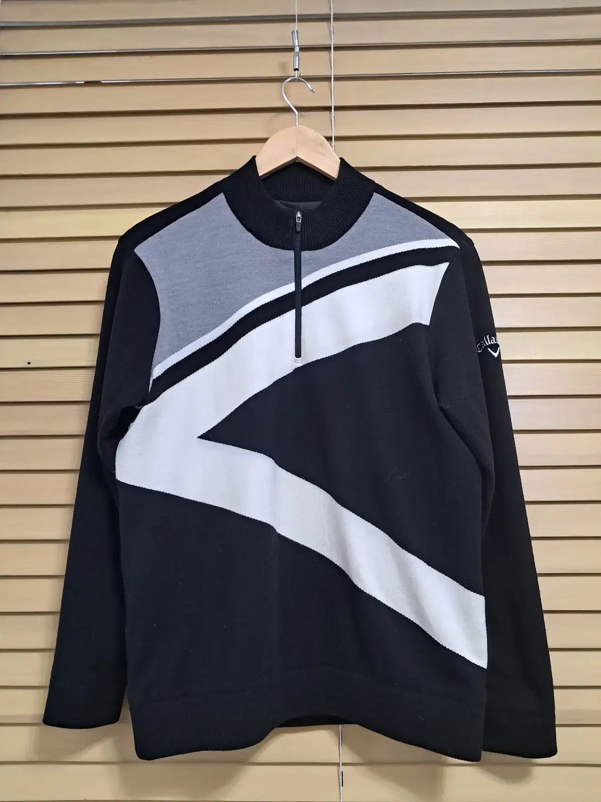 キャロウェイゴルフ メンズ 防風モックネック ハイネック ニット 105サイズ