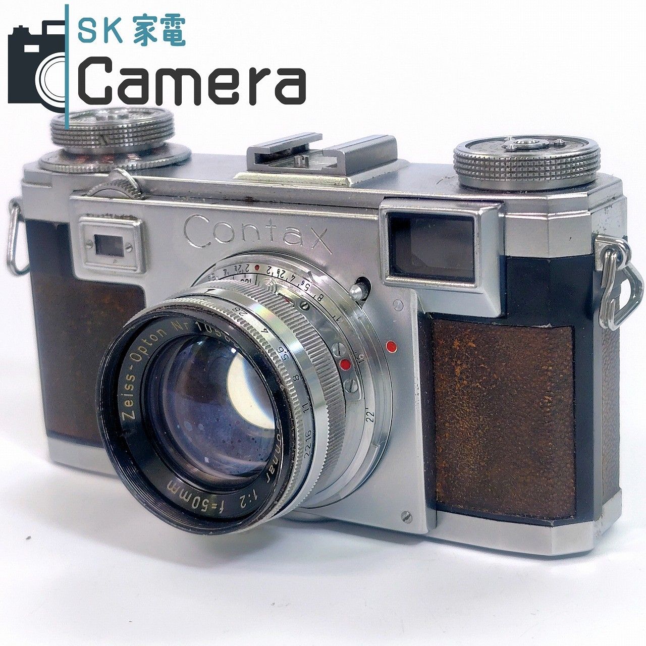 CONTAX IIa ダイヤル Sonnar 50ｍｍ F 2 ZEISS IKON コンタックス ゾナー シャッター良