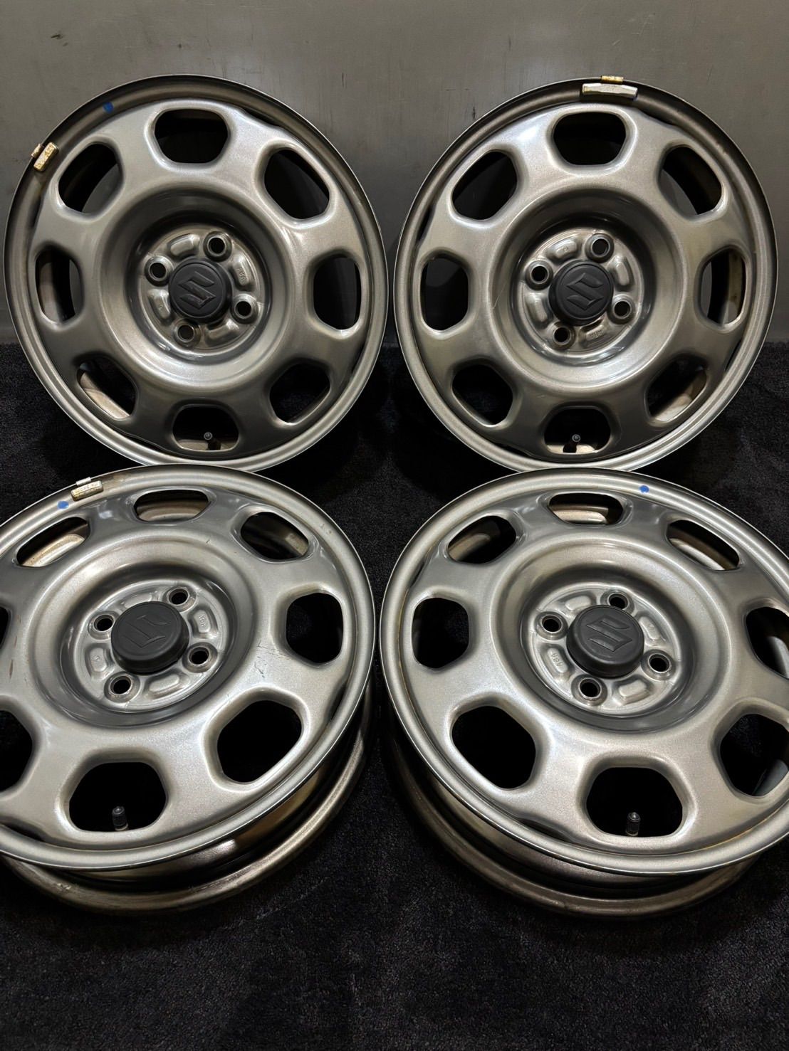 スズキ ハスラー 15インチ 4 5 J 45 100 H スチールホイール 4本 フ 2 K 515