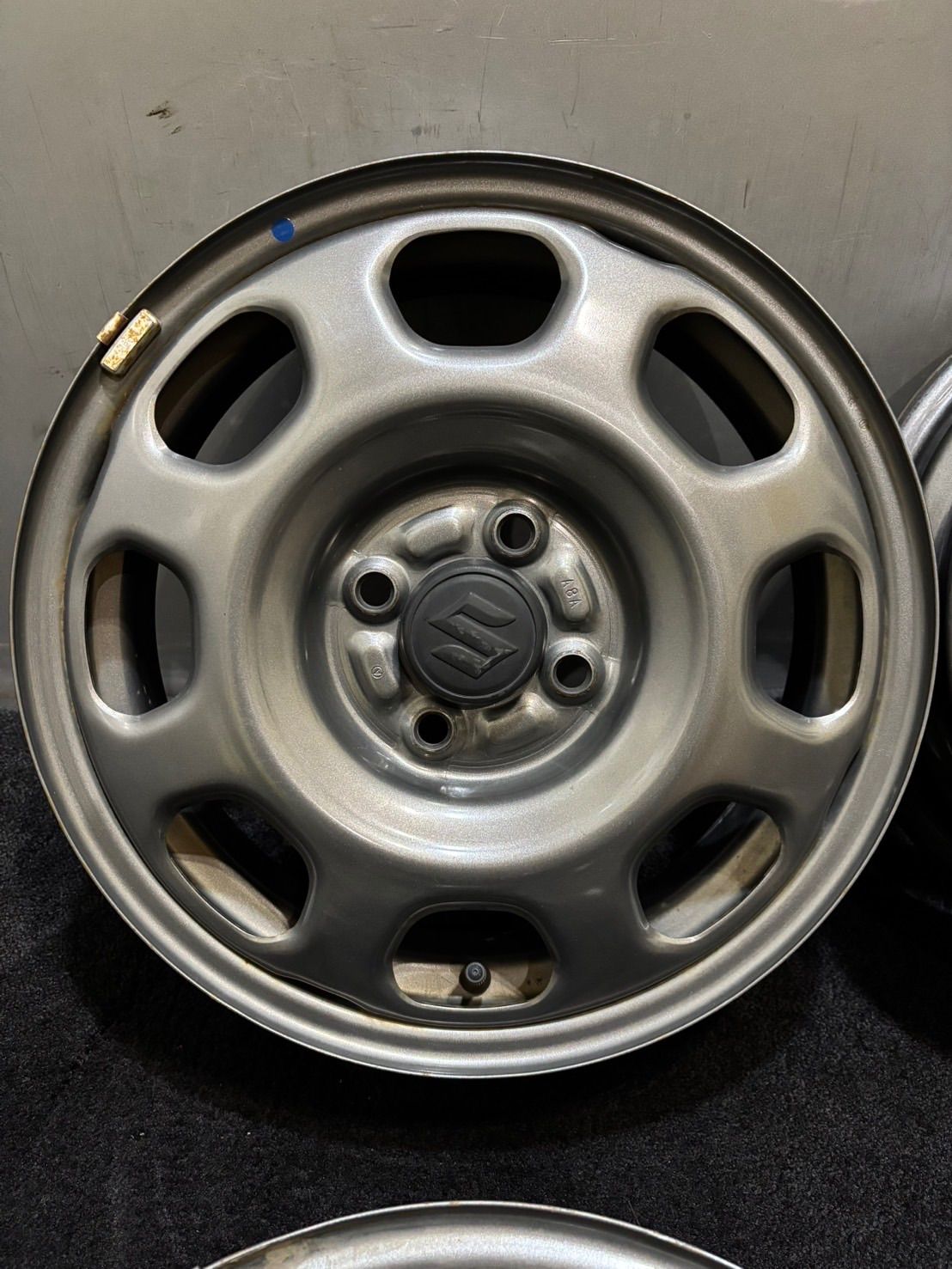 スズキ ハスラー 15インチ 4 5 J 45 100 H スチールホイール 4本 フ 2 K 515