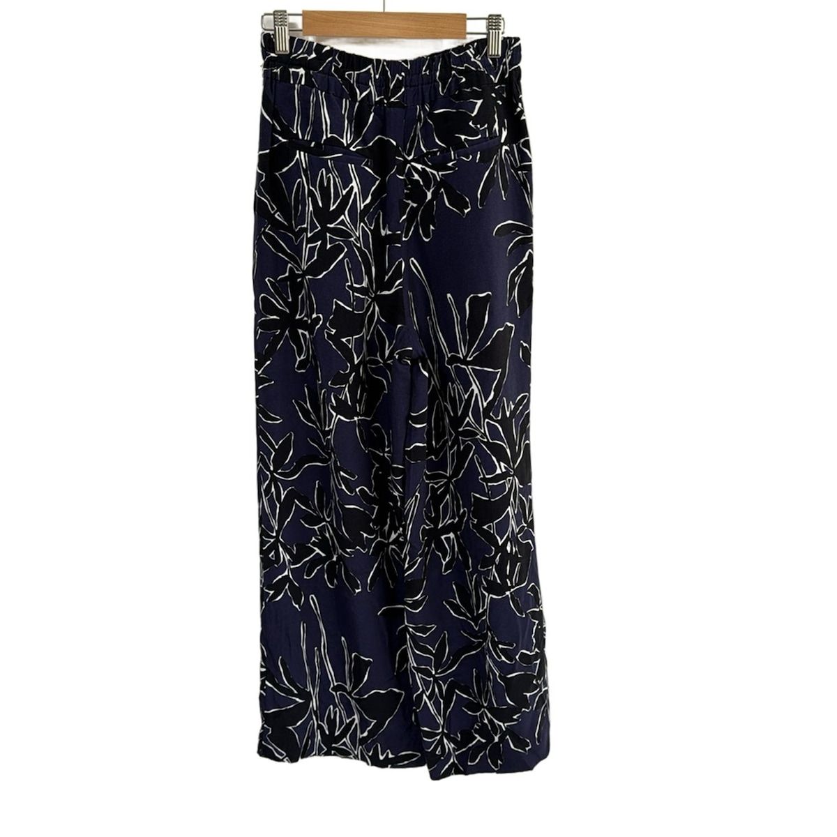 SACRA サクラ パンツ サイズ36 S レディース - ネイビー×白×黒 フルレングス