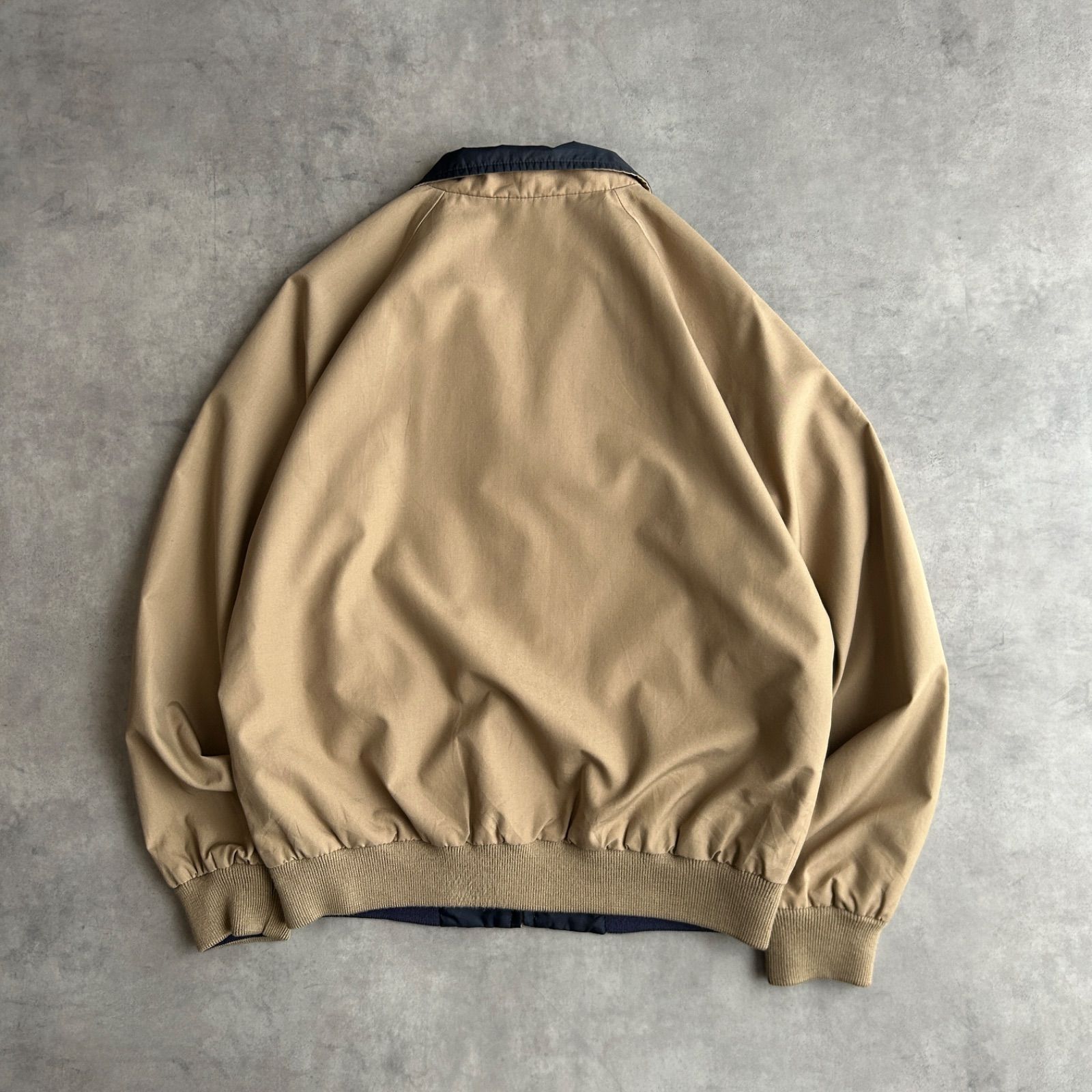 ベージュ END LANDS' リバーシブル ネイビー リバーシブルハリントンジャケットスイング ランズエンド END LANDS TAN スイングトップ ジャケット・アウター