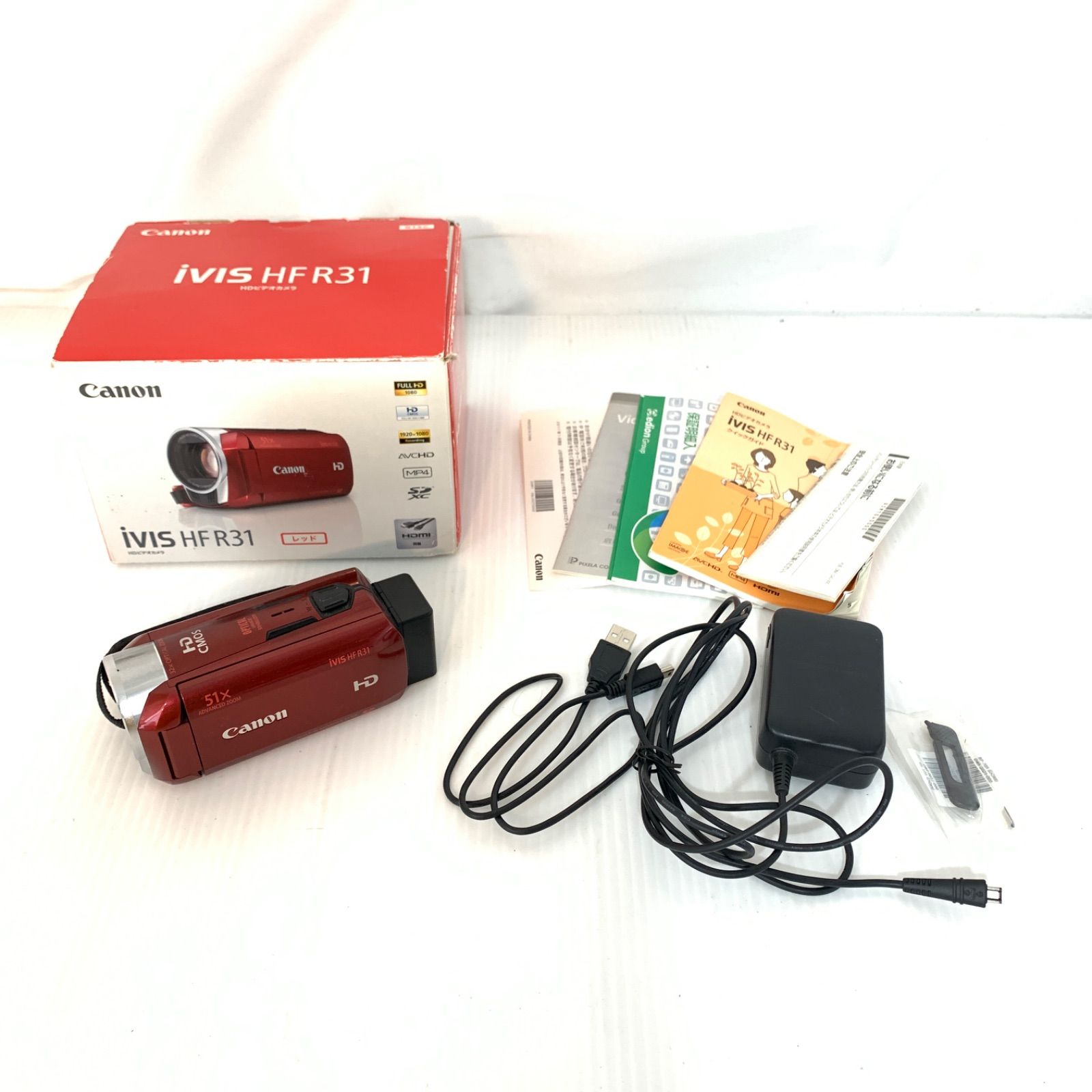 Canon キャノン ビデオカメラ HFR31 動作 済 12年製 M71105-8