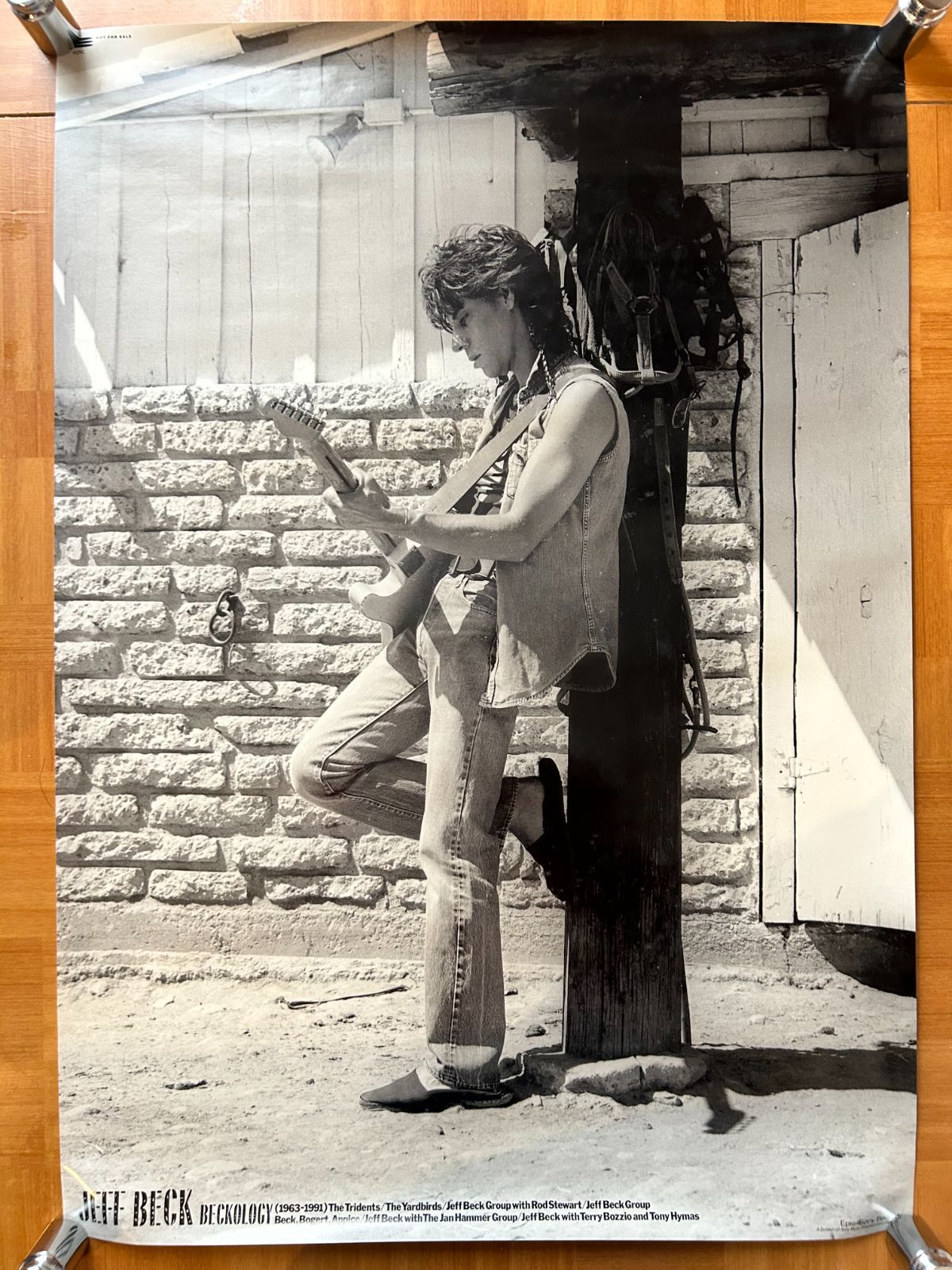 ジェフ ベック Jeff Beck Beckology 1991年 アルバム プロモーション用ポスター B2サイズ 515x728mm