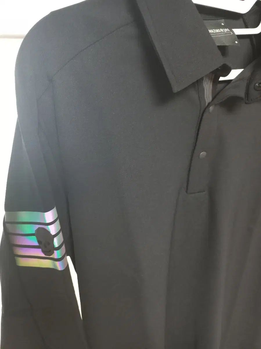 アメイジングクリー ゴルフ メンズ ブラック 長袖 ポロTシャツ 100 LLC-HASEGAWATOSO_COM