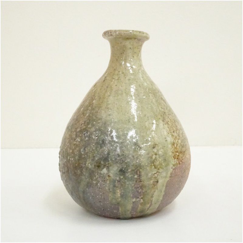 伊賀焼 三田窯 谷本景造 花入（共箱） 花入れ 茶道 茶道具 花瓶 花器
