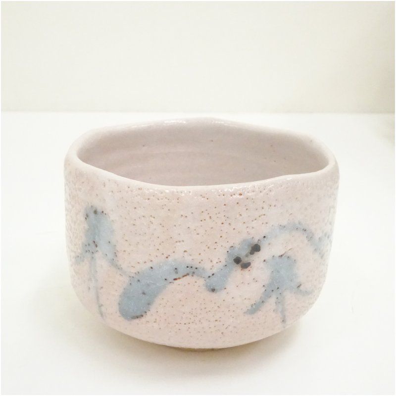 佐藤重造造 志野茶碗 共箱 茶道 抹茶 おしゃれ 抹茶茶碗 抹茶碗 和食器 レトロ 茶器 骨董 茶わん 茶会 茶の湯