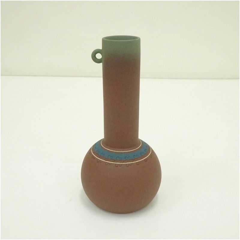 今井政之造 象嵌輪彩花瓶 共箱 花器 おしゃれ かわいい アンティーク フラワーベース 華道 華道具 茶道具 茶道 生花 花入れ