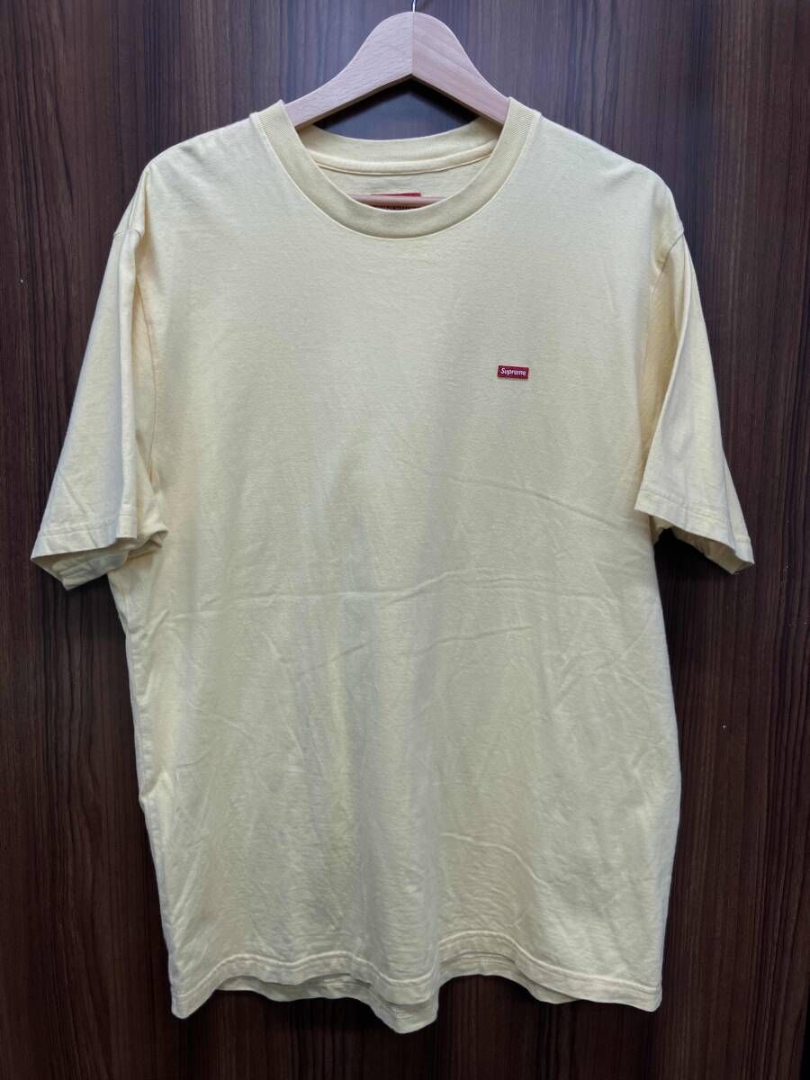 【人気セール，新作登場】 Supreme/シュプリーム 22SS small box tee 半袖Tシャツ Lサイズ ライトイエロー Tシャツ