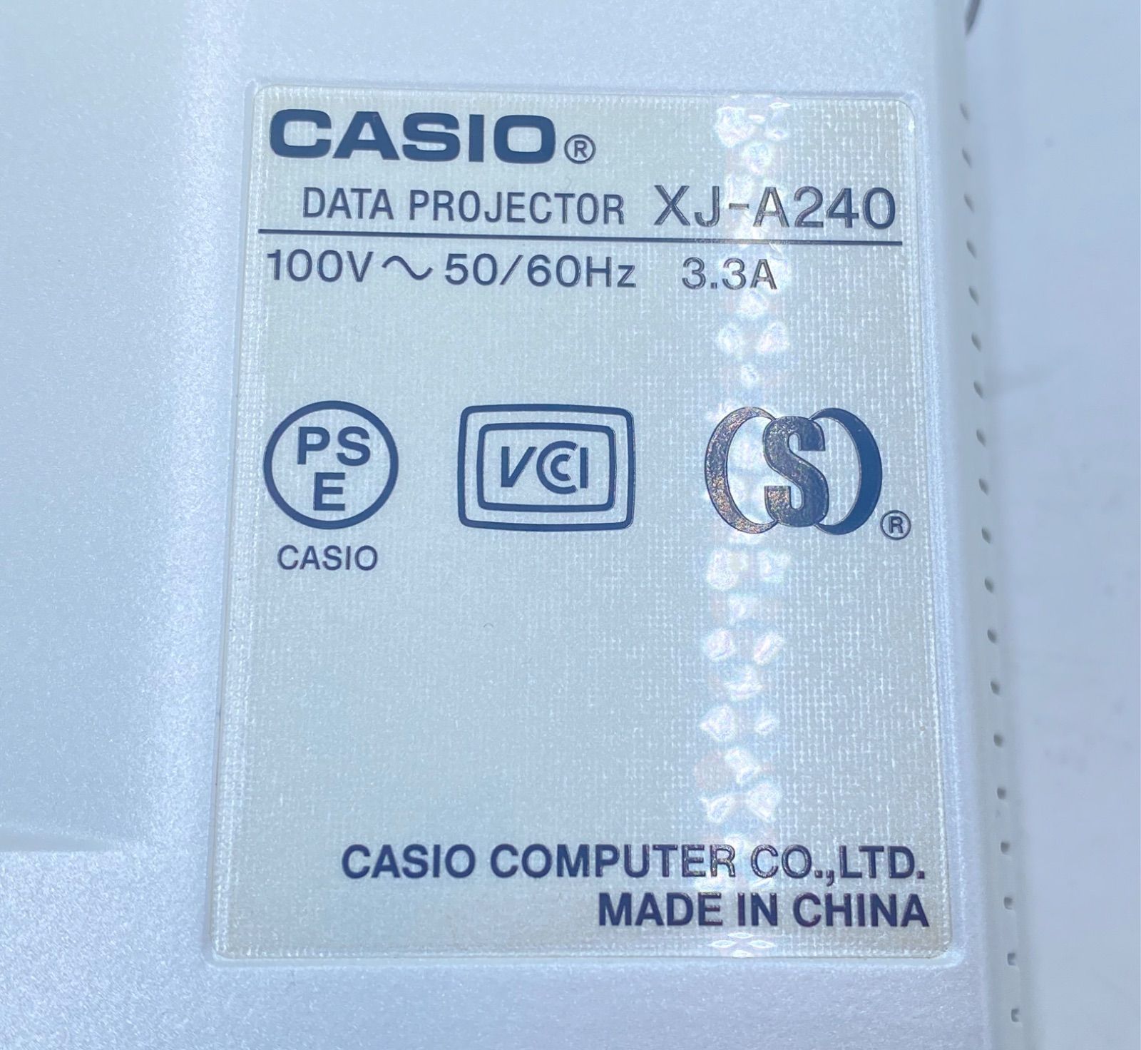 CASIO カシオ プロジェクター XJ-A240 2500lm 114時間