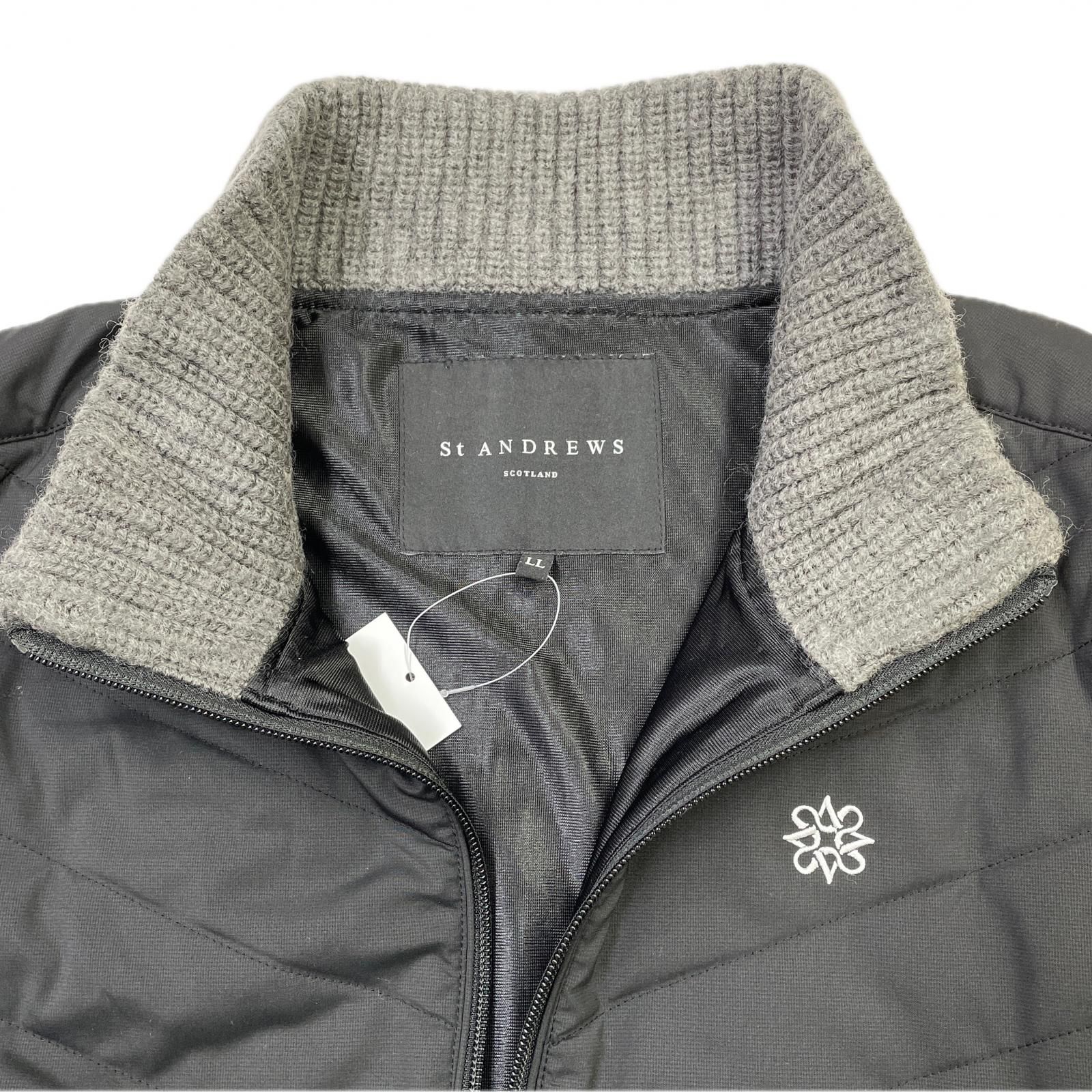 中古 メンズ セントアンドリュース StANDREWS ブルゾン LL 黒×グレー