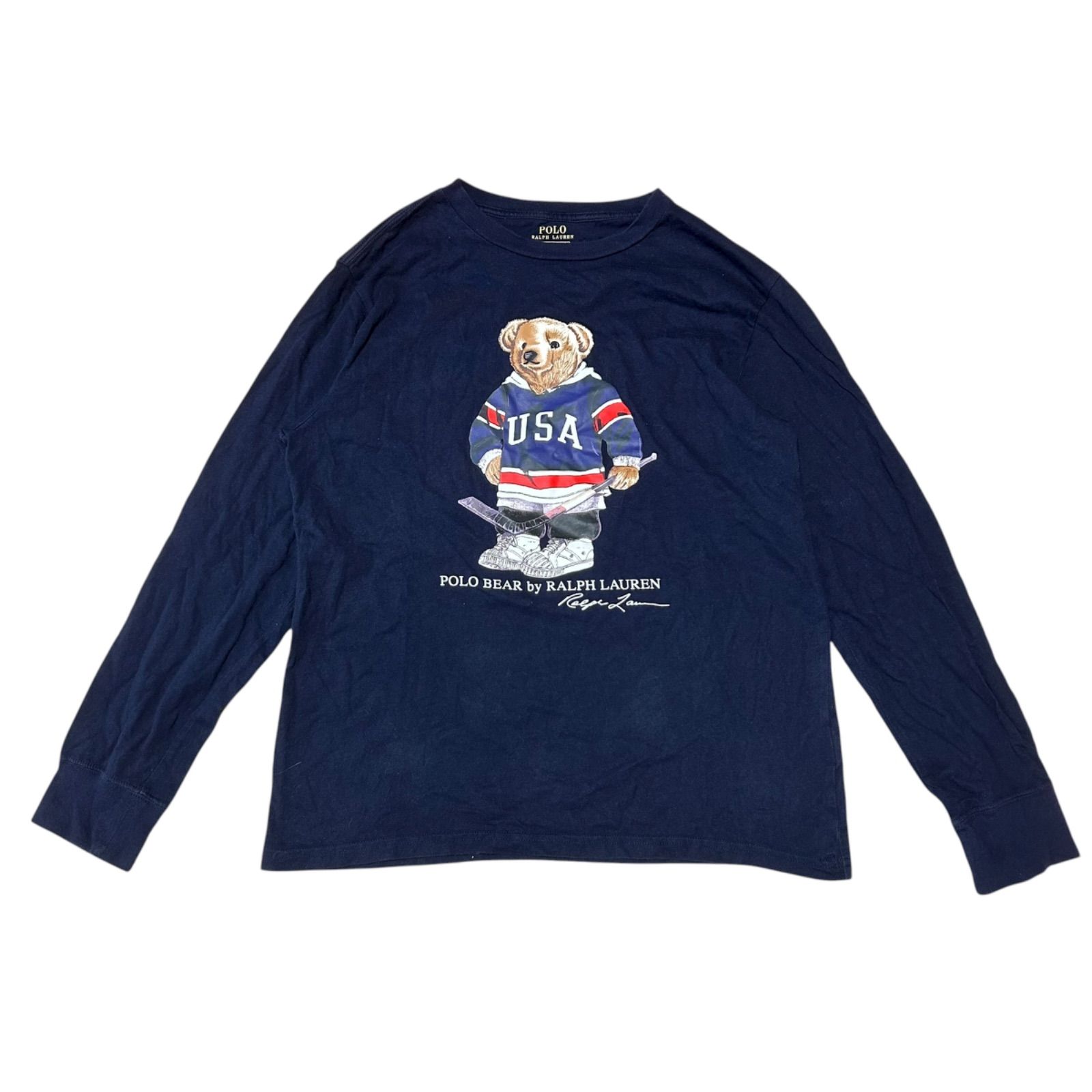 ポロラルフローレン polo Ralph Lauren ポロベア ロンT ネイビー 