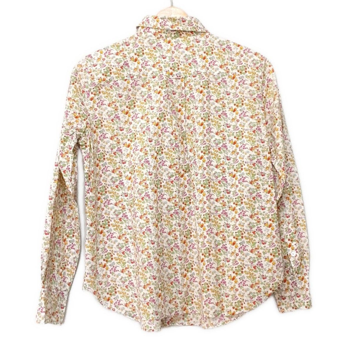 マッキントッシュフィロソフィー 長袖シャツブラウス サイズ38 L レディース - 白×イエローグリーン×マルチ 花柄